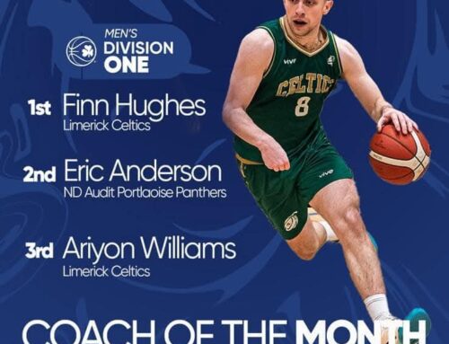 Limerick Celtics Finn Hughes is Basketball Irelands Player of the Month for December 2024