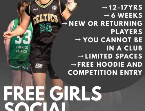 Fun girls basketball sessions continue each week for girls aged 12 to 17.